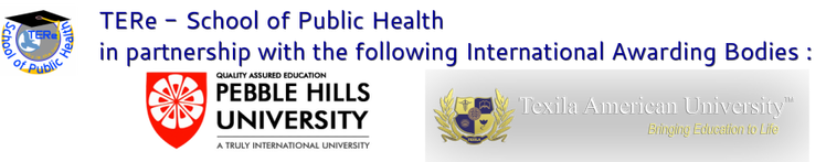 TERe - School of Public Health in partnership with Internationally recognized worldwide Universities